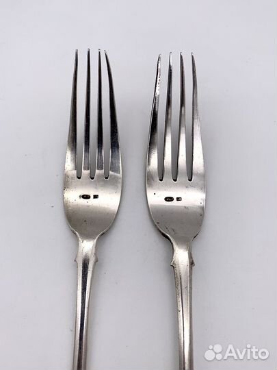2 вилки столовых 5 Артель серебро 84 проба