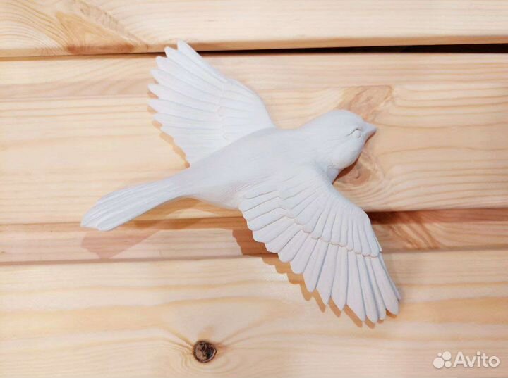 Декор на стену птицы гипс