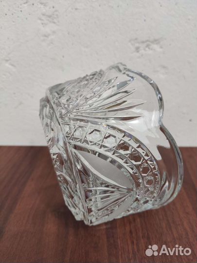 Хрустальная конфетница СССР новая