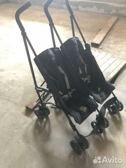 Прогулочная коляска для двойни бу