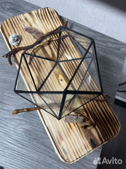 Ваза для флорариума. Икосаэдр