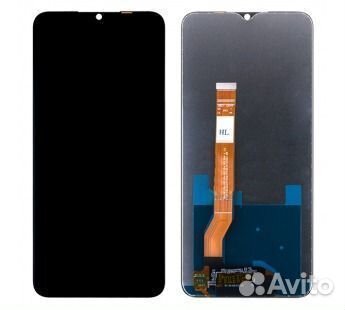 Дисплей для Realme C35 с тачскрином Черный