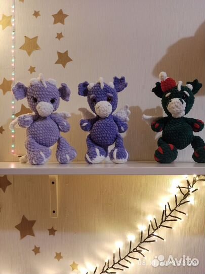 Вязаный Дракоша. Ручная работа