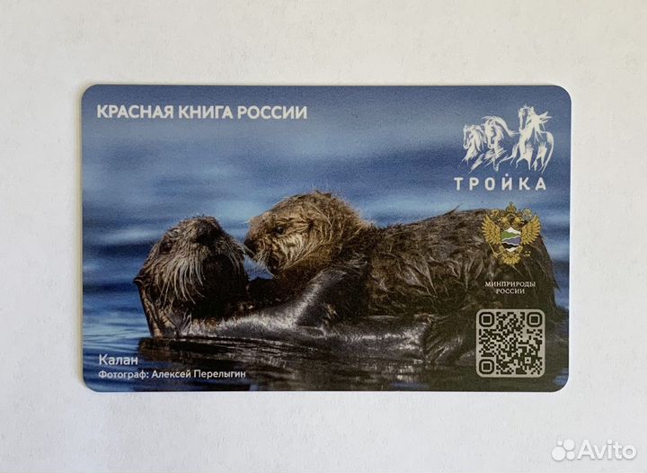 Карта Тройка - Калан. Красная книга России