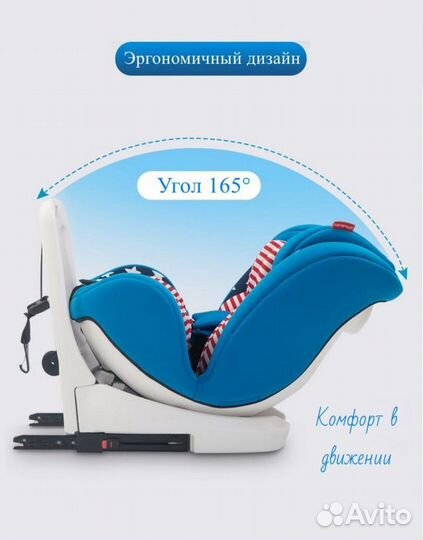 Прокат. Бесплатная доставка. Автокресло изофикс