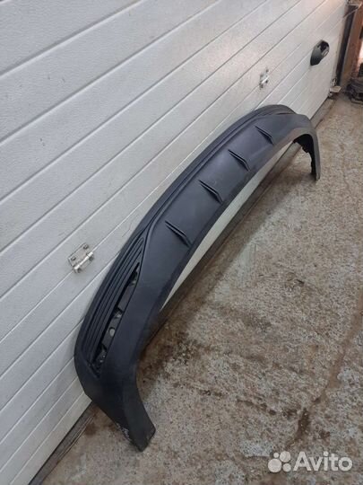Hyundai solaris 2 юбка заднего бампера