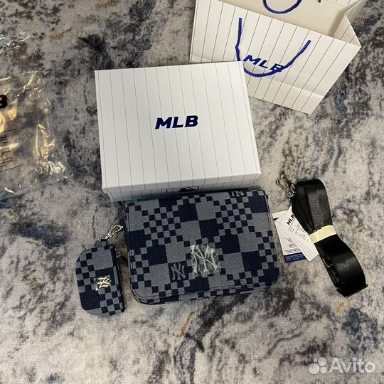 Сумка MLB Checkerboard Crossbody Bags Оригинал
