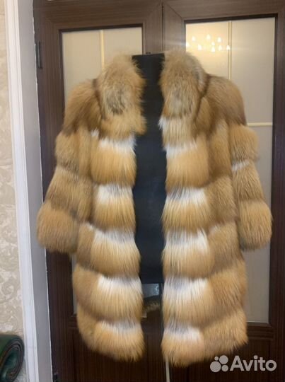 Шуба из рыжей лисы