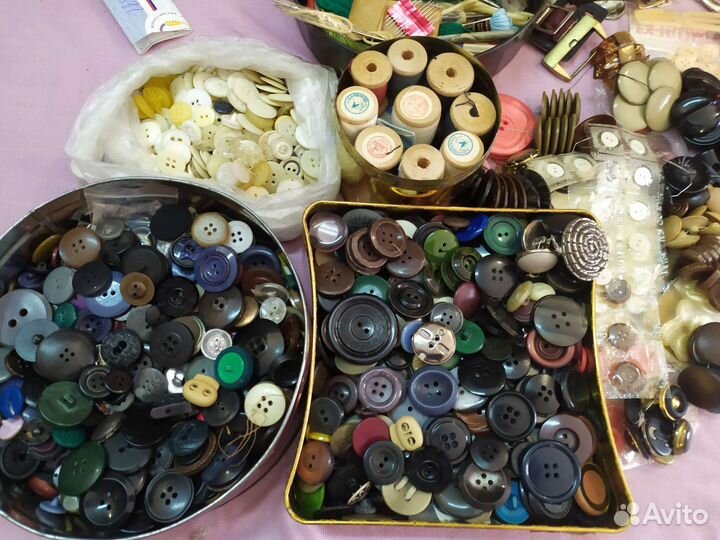 СССР пуговицы иголки крючки