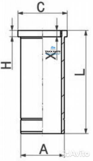 Kolbenschmidt 89919110 Гильза MAN D120mm