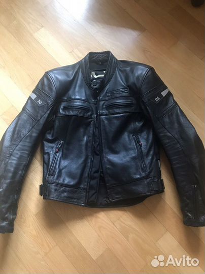 Куртка мотоциклетная IXS кожа (съёмный подклад)