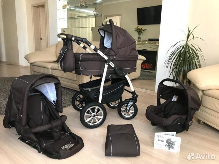 Коляска 3в1 Verdi max/ шоколадная