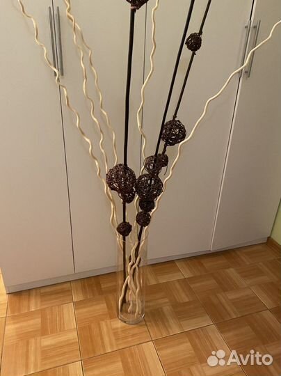 Ваза напольная IKEA + наполнение украшение