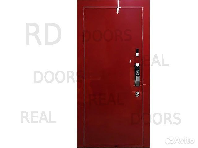 Глянцевая входная дверь с электронным замком