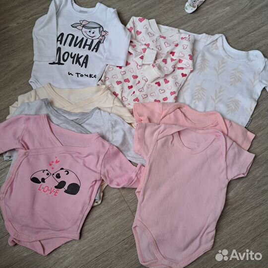 Вещи пакетом на девочку (56-68)