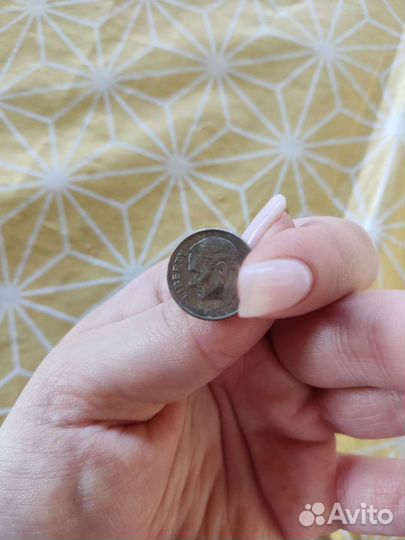 Американская монета перевертыш liberty one dime