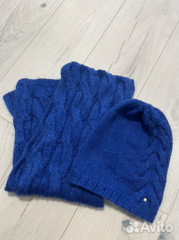 Женский шарф и шапка самовяз