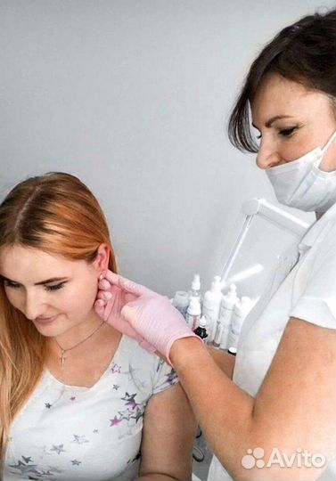 Косметолог, прокол ушей, пирсинг, система 75