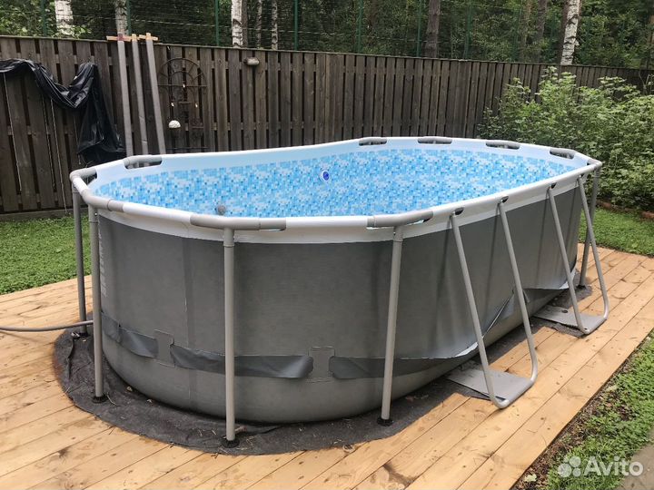 Бассейн овальный Bestway Power Steel