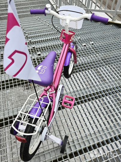 Велосипед детский Skif 14 1x1 2022, розовый/фиолет