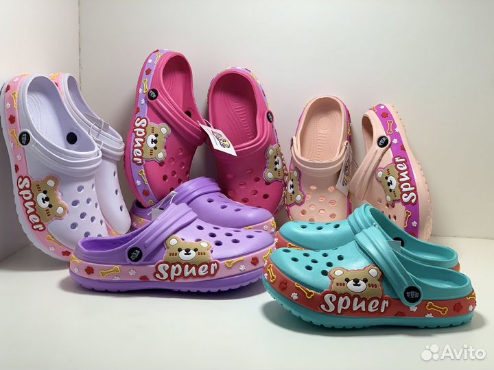 Шлепки тапки детские Crocs (с 30 по 35)