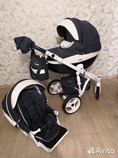 Коляска 2 в 1 adamex carbon