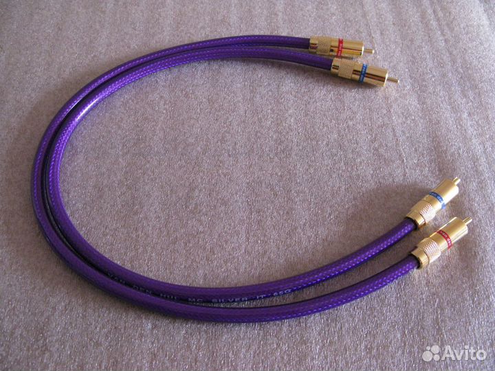 Кабель RCA VAN DEN hull MC silver IT 65G 50см