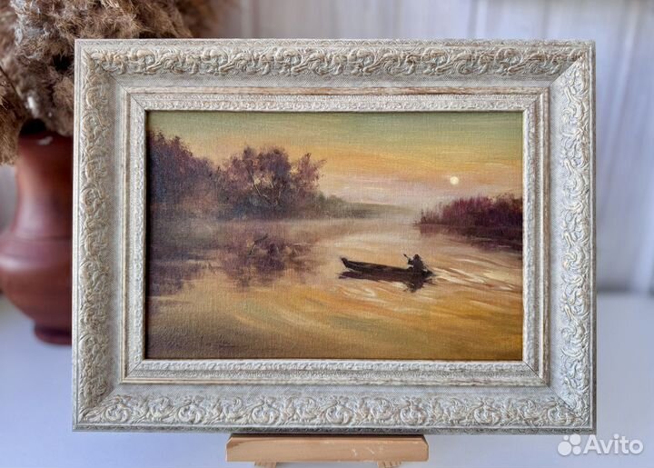 Картина маслом Перед рассветом