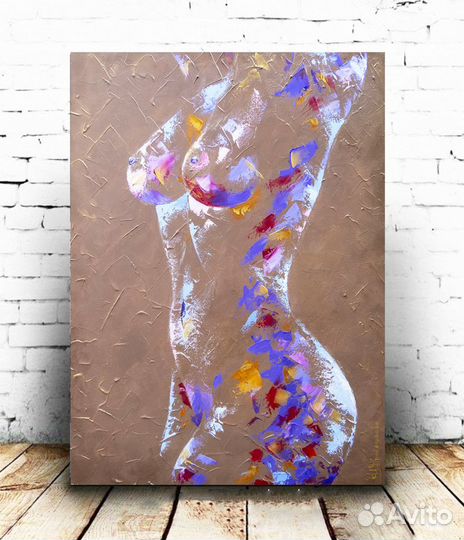 Красивая картина девушки Ню Абстракция девушка