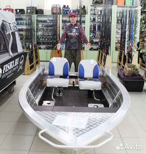 Моторно-гребная лодка Тактика-390 рм fish