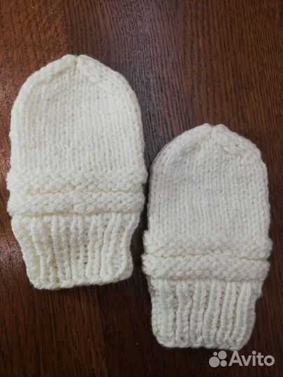 Варежки для новорожденных
