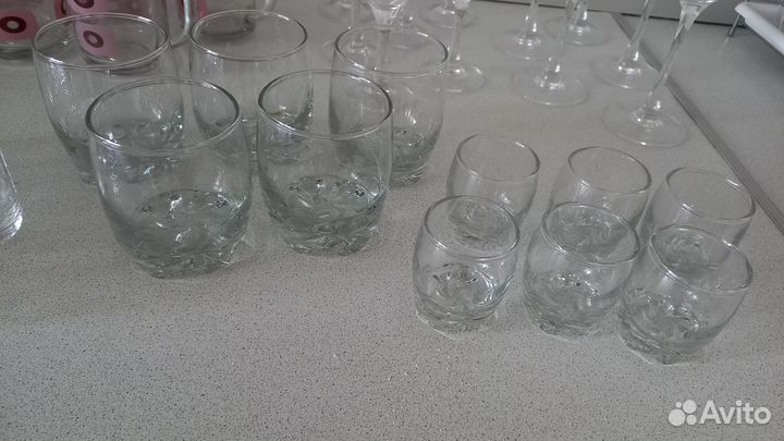 Рюмки, стаканы, бокалы