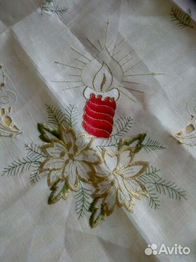Салфетка, салфетка новогодняя, салфетка гобеленова