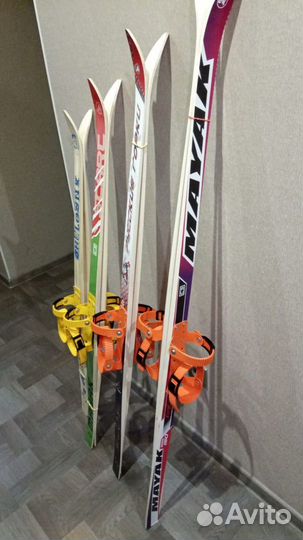 Лыжи детские Маяк (дерево) 110-150 в ассортименте