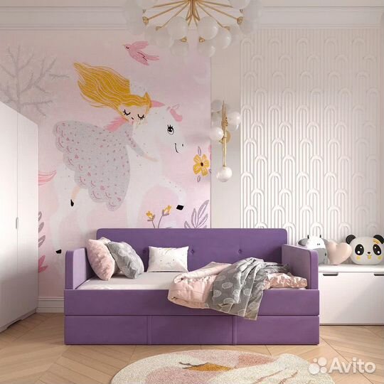 Детская мягкая кровать-диванчик Rubi