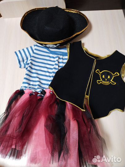 Карнавальный костюм пиратки для девочки