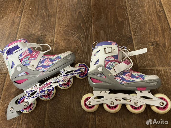 Ролики раздвижные Reaction Rainbow 36-41 размер