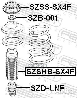 Пыльник переднего амортизатора suzuki SX4 RW415