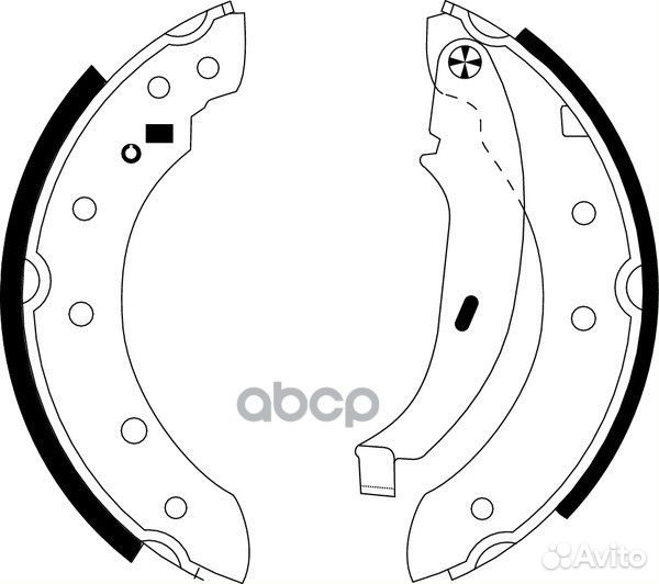 Колодки тормозные барабанные зад NS2010 NIS