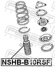 Пыльник+отбойник nissan almera classic 06- пер