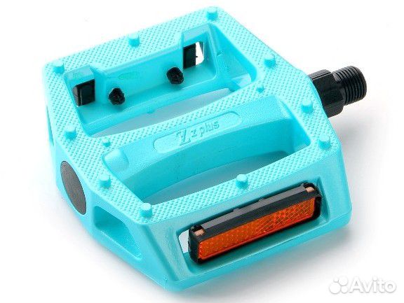 Педали для велосипеда Z-Plus, Paint, бирюзовые, CR