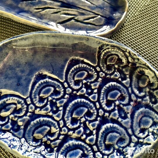 Тарелка керамическая ручной работы