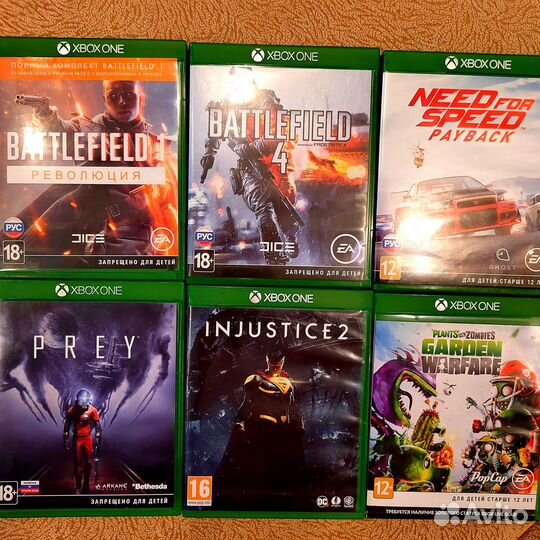 Xbox One, лицензионные игры