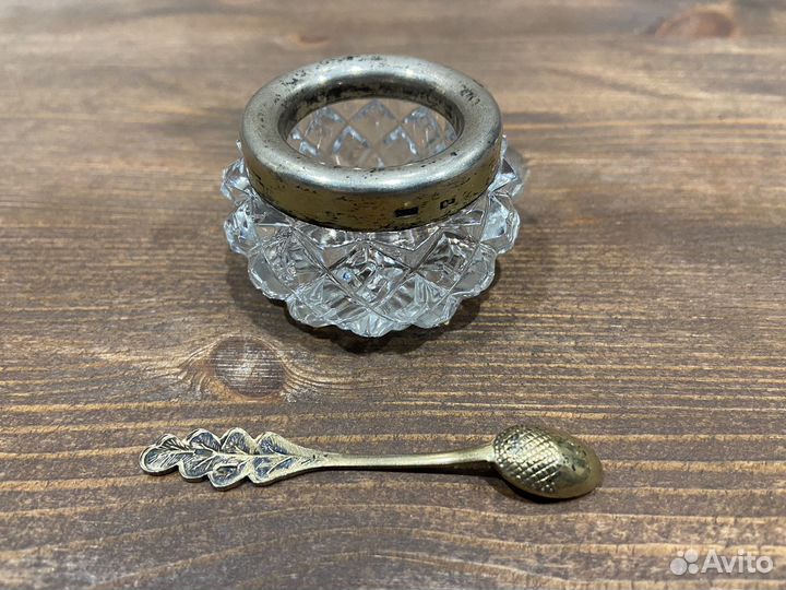 Солонка СССР серебро 875 пробы