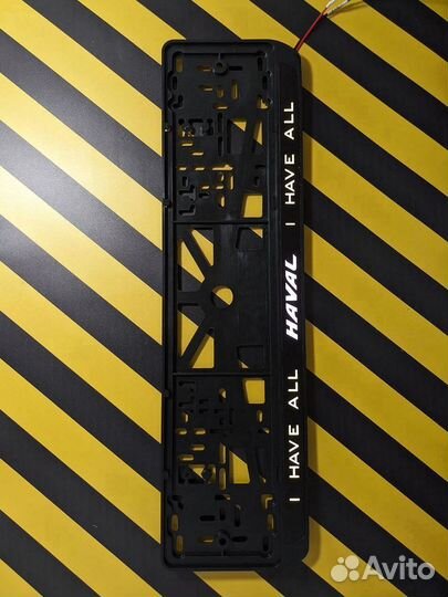 Номерная рамка c вашим логотипом и дизайном