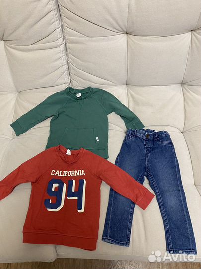 Кофта джинсы детские