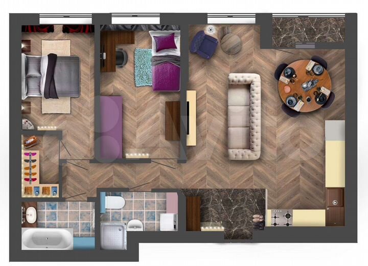 3-к. квартира, 77,5 м², 20/25 эт.