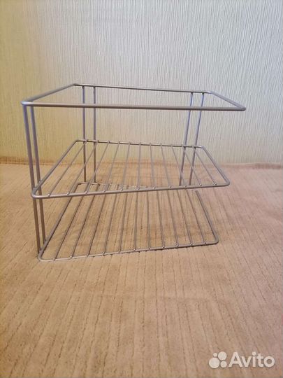 Металлическая угловая полка на кухню, в ванную