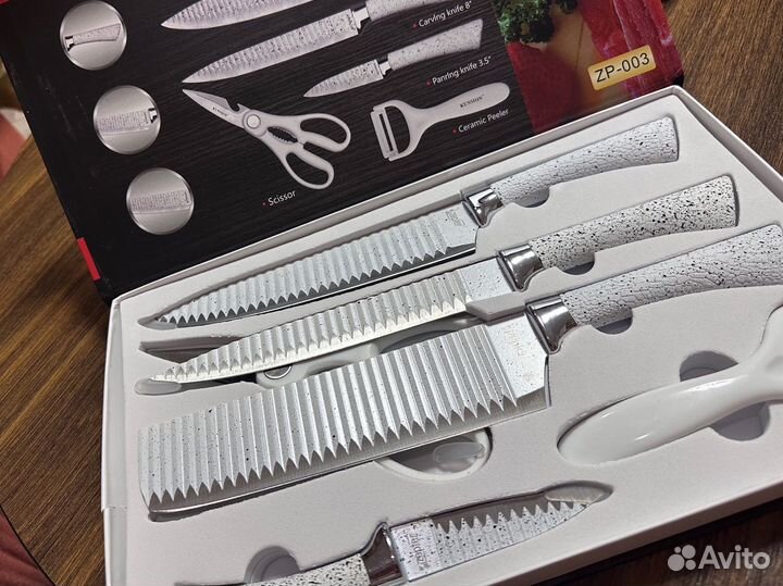 Набор кухонных ножей, новый, 6 предметов
