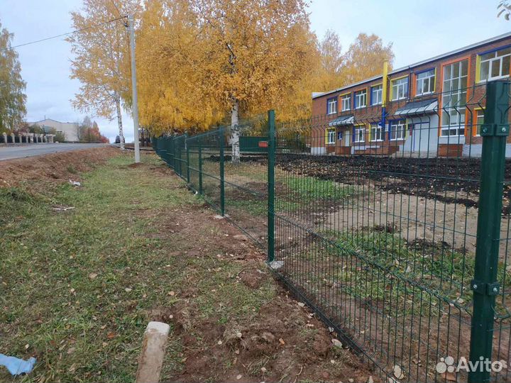 Забор 3Д/3D оцинкованный